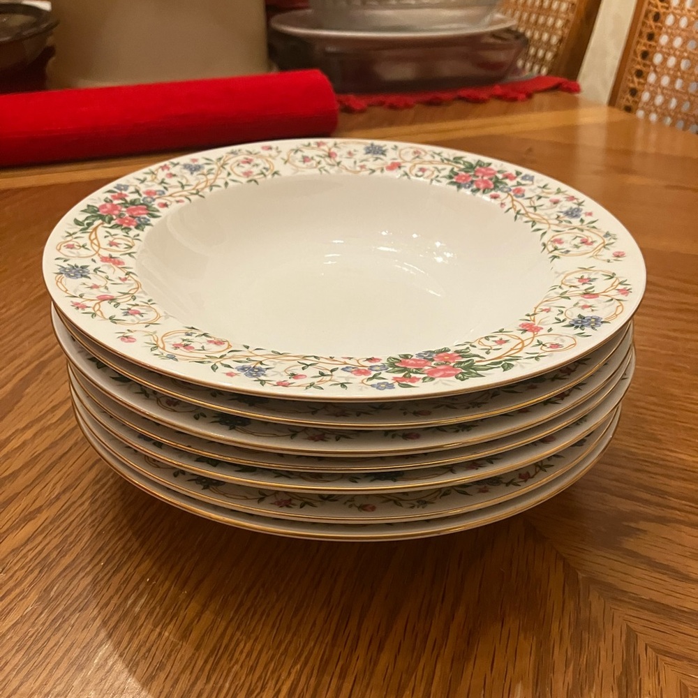 *Reserved Bundle* Monaco 9” Soup Bowls  8” Plates